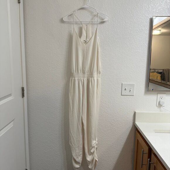 AMANDA UPRICHARD Lowell Jumpsuit in Ivory Size Small - Picture 2 of 4